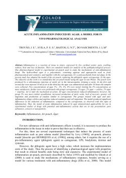 ACUTE INFLAMMATION INDUCED BY AGAR: A MODEL FOR IN
