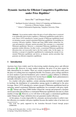 Dynamic Auction for Efficient Competitive Equilibrium under Price