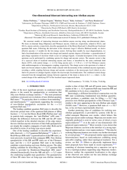 One-dimensional itinerant interacting non