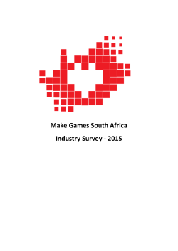 Make Games South Africa Industry Survey - 2015