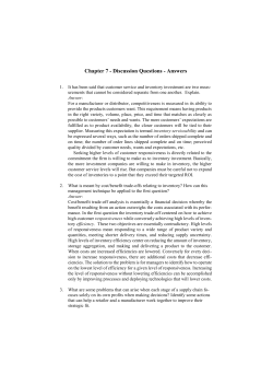 Chapter 7 - Discussion Questions - Answers It has been said that