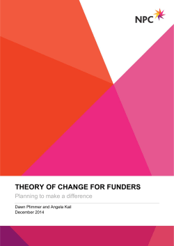 theory of change for funders