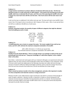 Sean Edward PaquetteHomework Number 2February 12, 2014