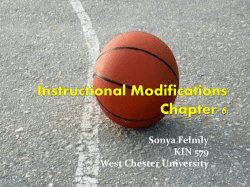 Instructional Modifications