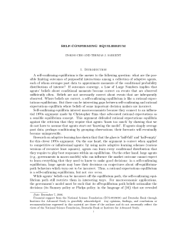 Self-Confirming Equilibrium