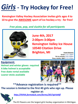 Girls- Try Hockey for Free!