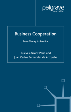 BUSINESS Business cooperation from theory to practice