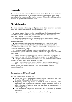 Interaction and Trust Model