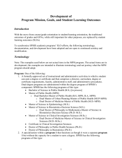 Program SLO development - University of Louisville Public