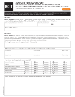 academic referee`s report