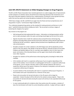 Joint NFL-NFLPA Statement on Wide