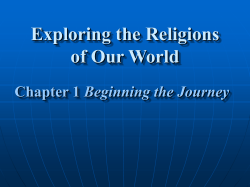 Exploring the Religions of Our World Chapter 1