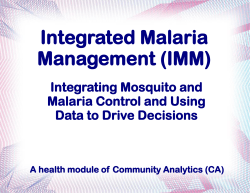 Integrated Malaria Management