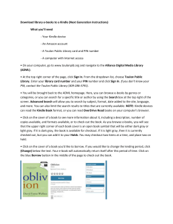 Kindle - Toulon Public Library