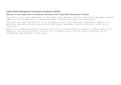 CWMF Compliance Checklist - Department of Housing and Public