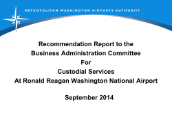 Proposed Resolution - Metropolitan Washington Airports Authority