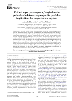 Critical superparamagnetic/single-domain grain sizes in interacting