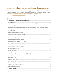 Library &ndash; BE and decarbonization