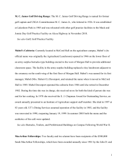 M. C. James Golf Driving Range: The M. C. James Golf Driving