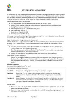 effective game management