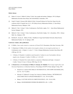 LIST OF PUBLICATIONS