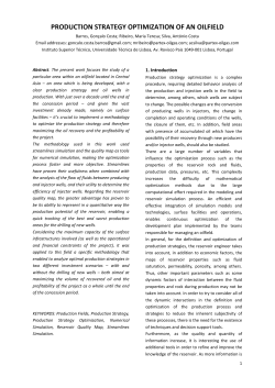 production strategy optimization of an oilfield