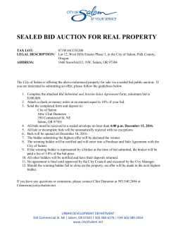 sealed bid auction for real property