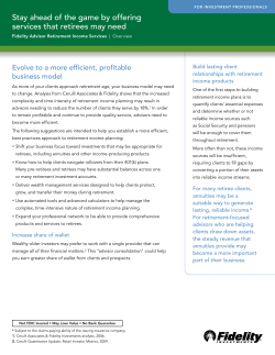 Stay ahead of the game by offering services that retirees may need