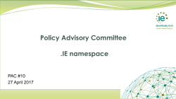 PAC Meeting Slides Thursday, April 27, 2017