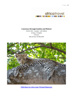 A journey through Zambia and Malawi