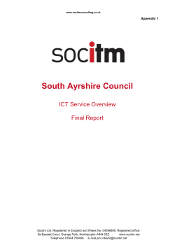 ICT Service Review - Appendix 1