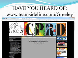 Recreational Youth Sports – Parents Meeting