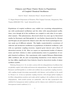 Chimera and Phase Cluster States in Populations of Coupled