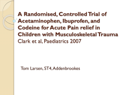 A Randomised, Controlled Trial of Acetaminophen, Ibuprofen, and