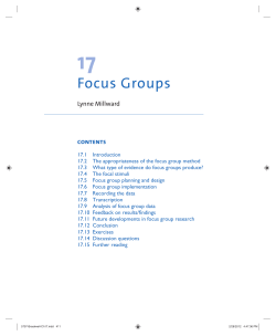 Focus Groups - SAGE Publishing