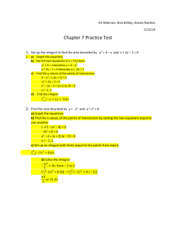 Chapter 7 Practice Exam Nick, Kenzie, and Ali Chapter 7
