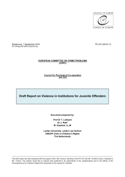 Prisons and Community Sanctions and Measures