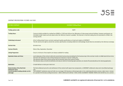 EURONEXT Milling Wheat Contract