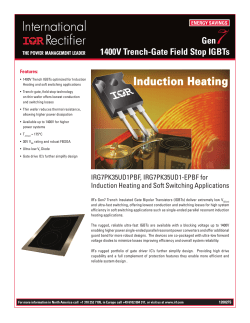 1400V Trench-Gate Field Stop IGBTs Gen