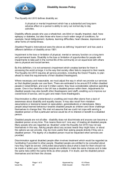 Disability Access Policy - The Grand Theatre Blackpool