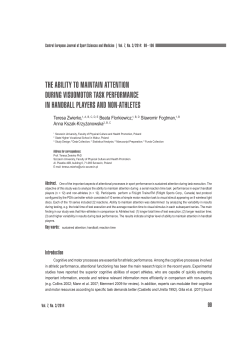 the ability to maintain attention during visuomotor task performance