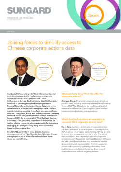 Joining forces to simplify access to Chinese corporate actions data