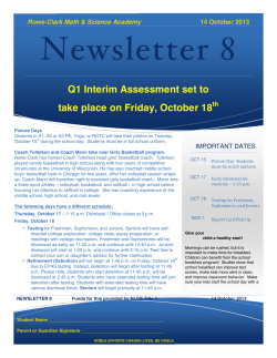 Q1 Interim Assessment set to take place on Friday, October 18