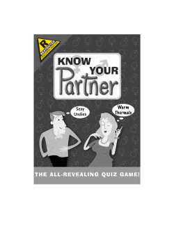 Instructions - Know Your Partner