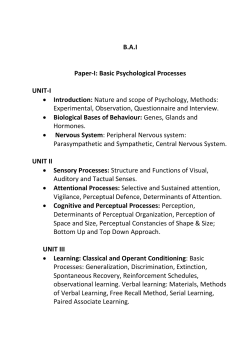 Psychology - Lucknow University