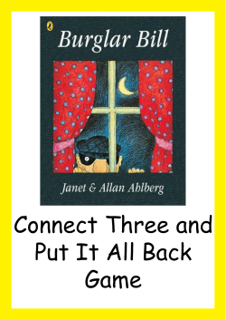 Connect Three and Put It All Back Game