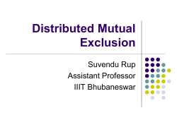 4.5 Distributed Mutual Exclusion