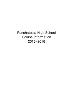 ponchatoula high - Tangipahoa Parish School System