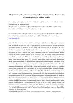 The development of an autonomous sensing - DORAS