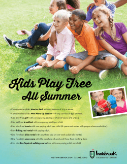 Kids Play Free - Innisbrook Golf Resort